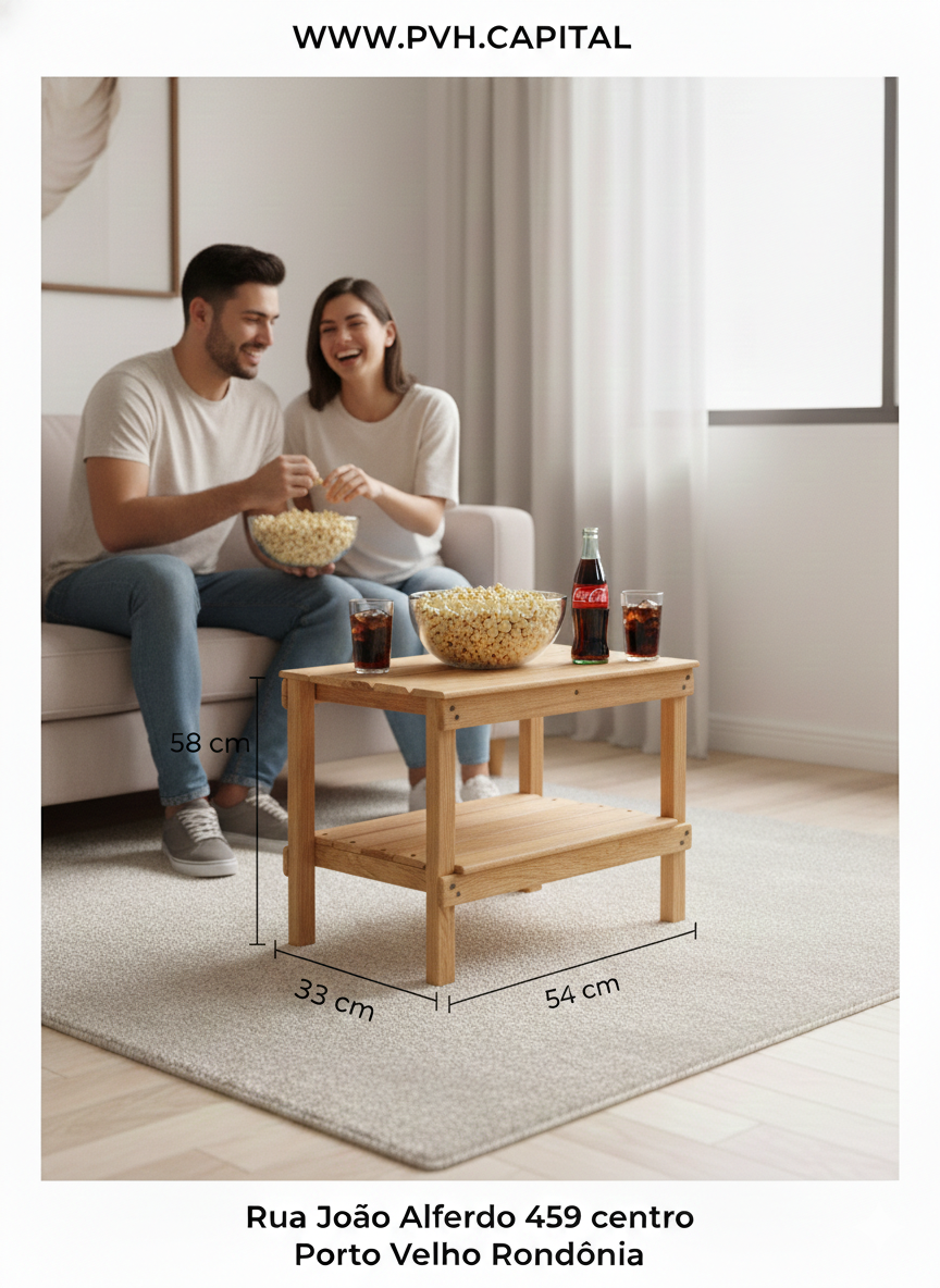 Mesa de centro compacta